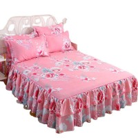 Home Bedsheets Bed Textile Bedding Set Coverlet Flat Sheet Flower Bed Cover Soft Warm Bedsheets